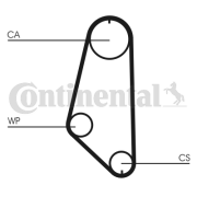 CT720WP1 Vodní pumpa + sada ozubeného řemene CONTINENTAL CTAM