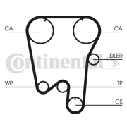 CT855 Ozubený řemen rozvodů CONTINENTAL CTAM