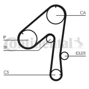 CT786 Ozubený řemen rozvodů CONTINENTAL CTAM