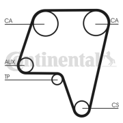 CT819 Ozubený řemen rozvodů CONTINENTAL CTAM