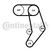 CT939K9PRO ozubení,sada rozvodového řemene CONTINENTAL CTAM