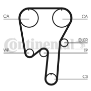 CT981 Ozubený řemen rozvodů CONTINENTAL CTAM