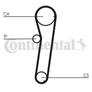CT776 ozubený řemen CONTINENTAL CTAM