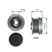 OAP7202 Předstihová spojka FleetRunner™ Micro-V® Kit GATES