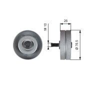 T36182 Vratná/vodicí kladka, klínový žebrový řemen FleetRunner™ Micro-V® Kit GATES