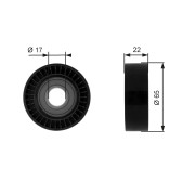 T36257 Vratná/vodicí kladka, klínový žebrový řemen FleetRunner™ Micro-V® Kit GATES