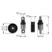 T38242 Napínací kladka, žebrovaný klínový řemen FleetRunner™ Micro-V® Kit GATES