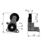 T38437 Napínák, žebrovaný klínový řemen FleetRunner™ Micro-V® Kit GATES