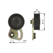 T39019 Napínací kladka, žebrovaný klínový řemen FleetRunner™ Micro-V® Kit GATES