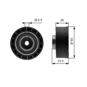 T39057 Napínací kladka, žebrovaný klínový řemen FleetRunner™ Micro-V® Kit GATES