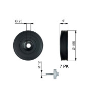 TVD1017A Řemenice, klikový hřídel FleetRunner™ Micro-V® Kit GATES