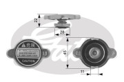 RC128 Uzavírací víčko, chladič GATES