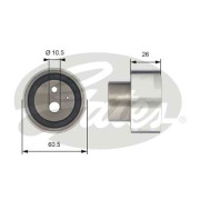 T41311 Napínací kladka, ozubený řemen PowerGrip® GATES