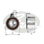 T41313 Napínací kladka, ozubený řemen PowerGrip® GATES