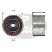 T42172 Vratná/vodicí kladka, ozubený řemen PowerGrip® GATES