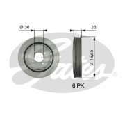 TVD1011 Řemenice, klikový hřídel DriveAlign® GATES