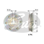 TVD1051 Řemenice, klikový hřídel DriveAlign® GATES
