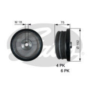 TVD1122 Řemenice, klikový hřídel DriveAlign® GATES