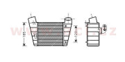 03004208 intercooler levý 1.8i 20V Turbo (±AC) S3 Quattro, TT Quattro [183*162*85] 03004208 VAN WEZEL