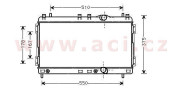 07002055 10/97- chladič 1.8i 16V, 2.0i16V (±AUT) [300*630*18] 07002055 VAN WEZEL