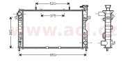 07002117 chladič 3.3i 12V [765*395*32] 07002117 VAN WEZEL