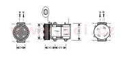 1800K352 kompresor klimatizace 3.0i 24V (±AUT) 1800K352 VAN WEZEL