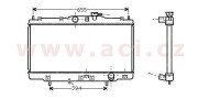 25002118 -12/02 chladič 1.6i 16V (±AC), 1.8i 16V Vtec (±AC), 2.0i 16V Vtec (±AC), 2.3i 16V Vtec (±AC) [350*677*16] 25002118 VAN WEZEL