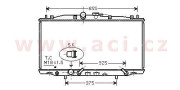 25002179 chladič 2.4i 16V (+AUT±AC) [400*716*16] 25002179 VAN WEZEL