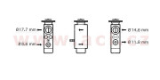 30001094 expanzní ventil klimatizace, všechny modely 30001094 VAN WEZEL