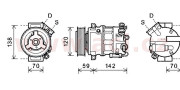 3700K577 kompresor klimatizace 2.0CDti (typ Sanden) 3700K577 VAN WEZEL