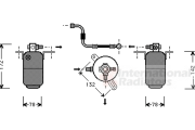 3000D004 sušič klimatizace 2.0i 16V (±A) -> 4.3i 24V (±A), 2.2D (±A), 2.5D (±A), 2.9TD (±A), 3.0D (±A), 3.0TD (±A) 3000D004 VAN WEZEL