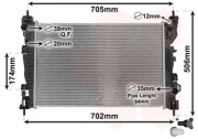 01002120 chladič 1.4TB. 1.8TBi 01002120 VAN WEZEL