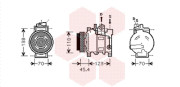 0300K227 Kompresor, klimatizace VAN WEZEL
