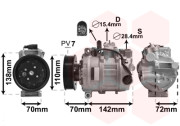 0300K381 kompresor klimatizace 3.6i DENSO 0300K381 VAN WEZEL