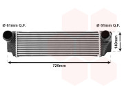 06004413 intercooler 530d, 535d [550*169*80] 06004413 VAN WEZEL