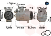 0600K306 kompresor klimatizace 520i, 525d, 530d, 730d 0600K306 VAN WEZEL