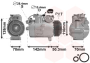 0600K428 kompresor klimatizace 525d, 530d, 730d, 740d, X5 3.0d typ DENSO 0600K428 VAN WEZEL