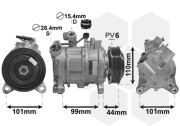 0600K498 kompresor klimatizace 1.5i, 2.0i, 1.6D, 2.0D, 3.0D 0600K498 VAN WEZEL