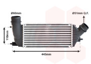 09004270 intercooler 2.0HDi [300*145*80] 09004270 VAN WEZEL