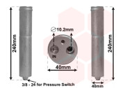 1300D267 sušič klimatizace (vstup prům. 10,2 mm) 1.5i 16V, 1.8i 16V (±AUT), 2.0i 16V (±AUT), 2.5i 16V (±AUT) 1300D267 VAN WEZEL