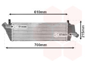 13014714 intercooler 1.5 dCi [525*173*30] 13014714 VAN WEZEL