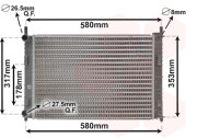 18002326 chladič 1.4TDCi (±AC) [500*356*26] 18002326 VAN WEZEL