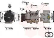 1800K171 kompresor klimatizace 1.8i, 2.0i 1800K171 VAN WEZEL