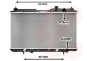 25002104 chladič 2.0i 16V (+AUT±AC) [350*660*16] 25002104 VAN WEZEL