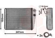 30006673 radiátor topení  30006673 VAN WEZEL