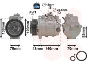 3000K393 kompresor klimatizace C180 3000K393 VAN WEZEL