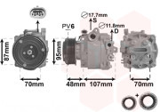 3700K659 kompresor klimatizace 1.4i, 1.7CDTi 3700K659 VAN WEZEL