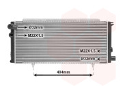 40002085 chladič 1.6, 1.8, 1.9D ±AUT [610*285*38] 40002085 VAN WEZEL