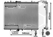 40002269 chladič 2.0i 16V (+AUT±AC), 2.0HDiF (+AUT±AC) [380*558*27] 40002269 VAN WEZEL