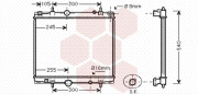 40002274 chladič 2.0i 16V (+AUT±AC), 2.2i 16V (±AUT±AC) [465*563*27] 40002274 VAN WEZEL